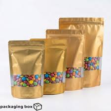 25pcs Transparent Zip lock With Clear Window Self Sealing Packaging Standup Pouches